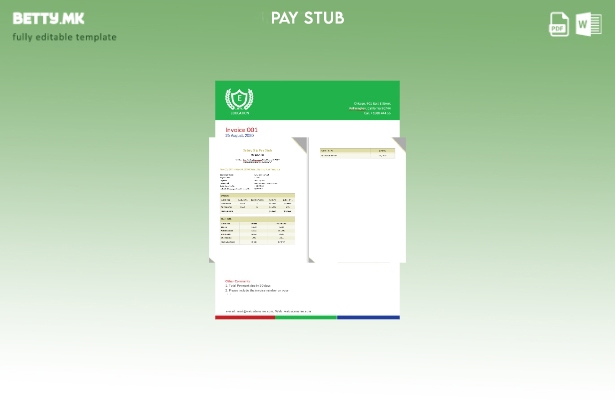 Модерен стил Шаблон за ливчиња за плата Margaux Inn